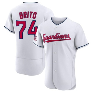 Authentic Juan Brito Men's Cleveland Guardians Home Jersey - White