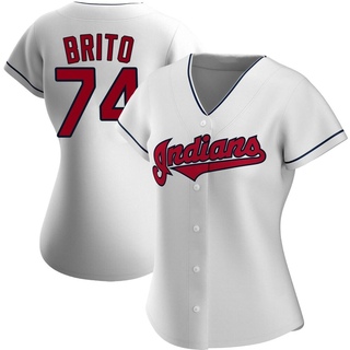 Authentic Juan Brito Women's Cleveland Guardians Home Jersey - White