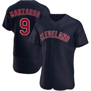 Authentic Kyle Manzardo Men's Cleveland Guardians Alternate Jersey - Navy