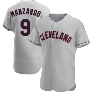 Authentic Kyle Manzardo Men's Cleveland Guardians Road Jersey - Gray