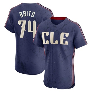 Elite Juan Brito Men's Cleveland Guardians 2024 City Connect Jersey - Navy