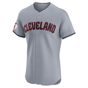 Elite Juan Brito Men's Cleveland Guardians Road Jersey - Gray