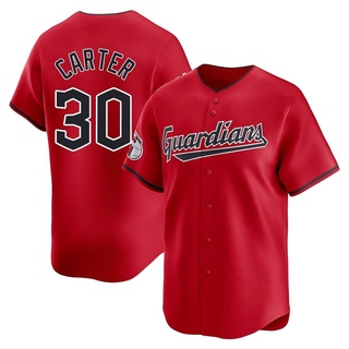 Limited Joe Carter Youth Cleveland Guardians Alternate Jersey - Red