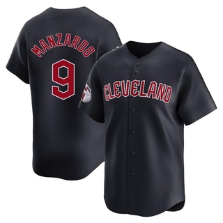 Limited Kyle Manzardo Men's Cleveland Guardians Alternate Jersey - Navy