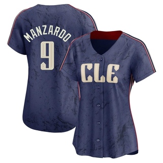 Limited Kyle Manzardo Women's Cleveland Guardians 2024 City Connect Jersey - Navy
