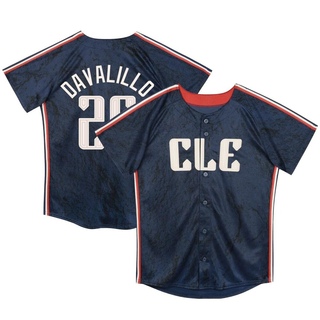 Limited Vic Davalillo Toddler Cleveland Guardians Preschool & 2024 City Connect Jersey - Navy