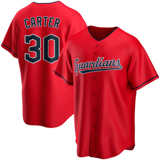 Replica Joe Carter Youth Cleveland Guardians Alternate Jersey - Red