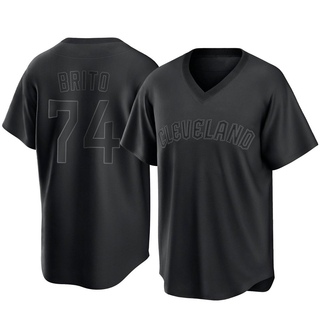 Replica Juan Brito Youth Cleveland Guardians Pitch Fashion Jersey - Black