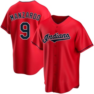 Replica Kyle Manzardo Men's Cleveland Guardians Alternate Jersey - Red