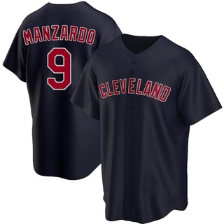 Replica Kyle Manzardo Youth Cleveland Guardians Alternate Jersey - Navy