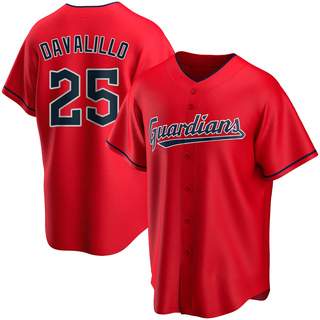 Replica Vic Davalillo Youth Cleveland Guardians Alternate Jersey - Red